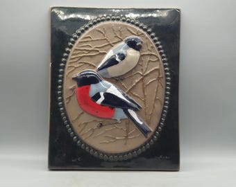 ヴィンテージ Jie Gantofta スウェーデン「ブルーベル」陶器製壁飾り