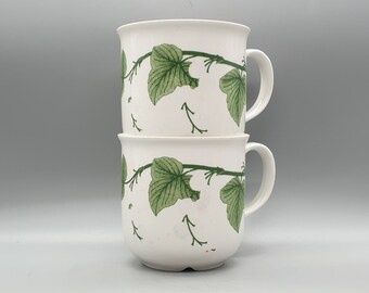 1960s Rörstrand Sweden &quot;Diamant&quot; Pair of Mugs / Cups, Desgned By Jackie Lynd | Vintage Scandinavian Pottery