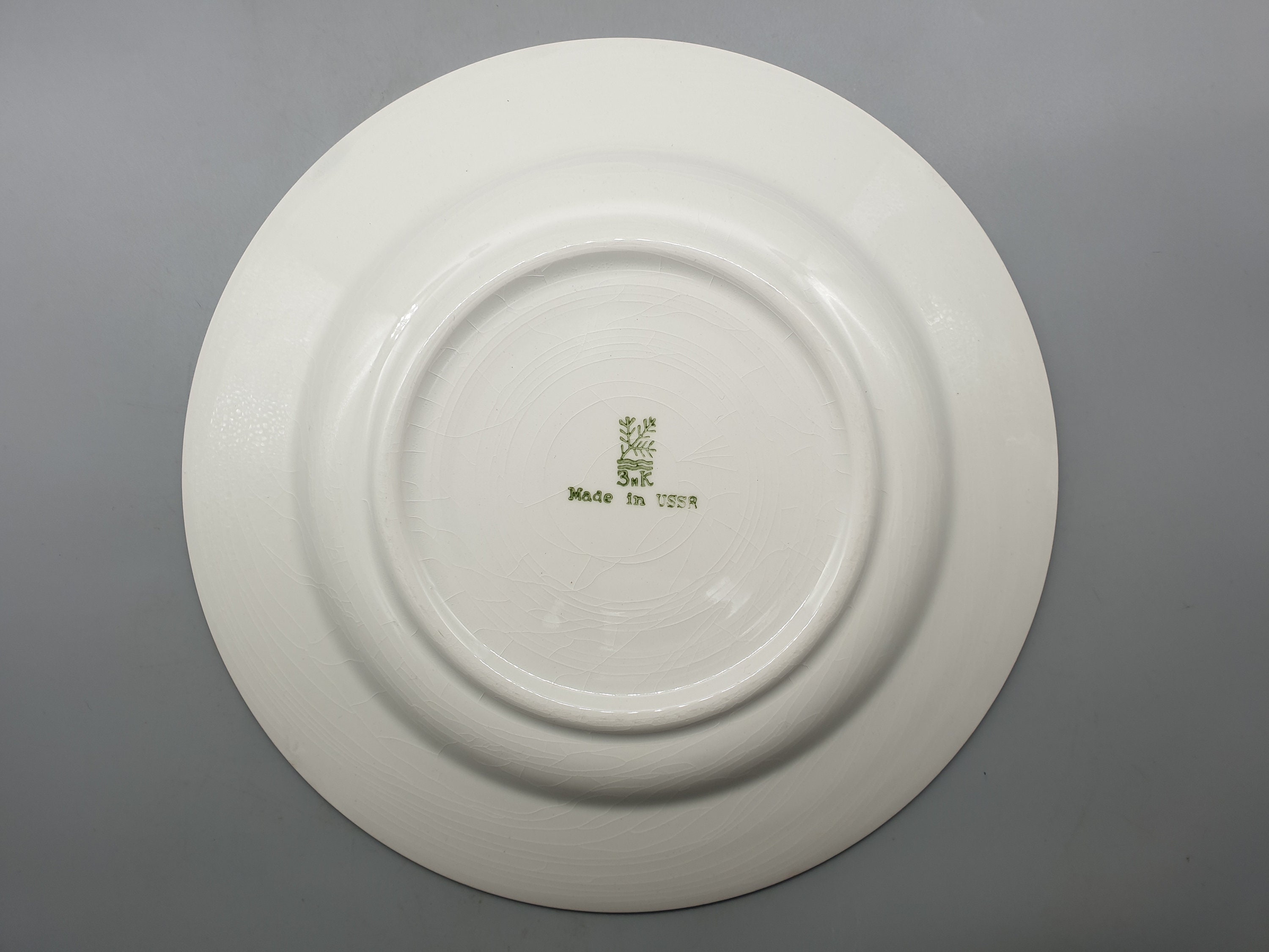 1960s Znk Konakovo Faience Tver Dessert Plate | Vintage