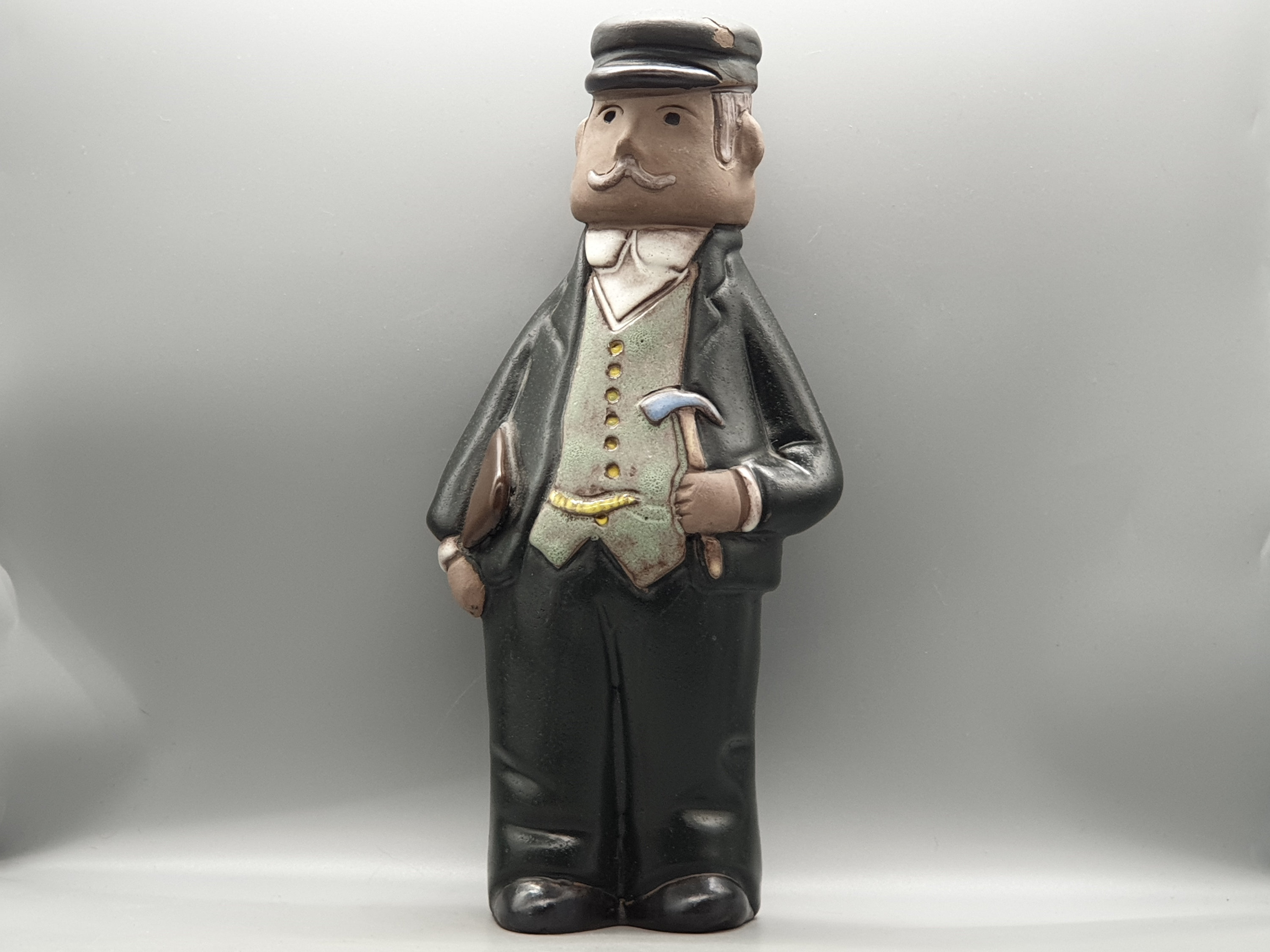 1960s Elbogen Keramik Malmö Sweden Mr. Monopoly Sculpture | Vintage Scandinavian Pottery