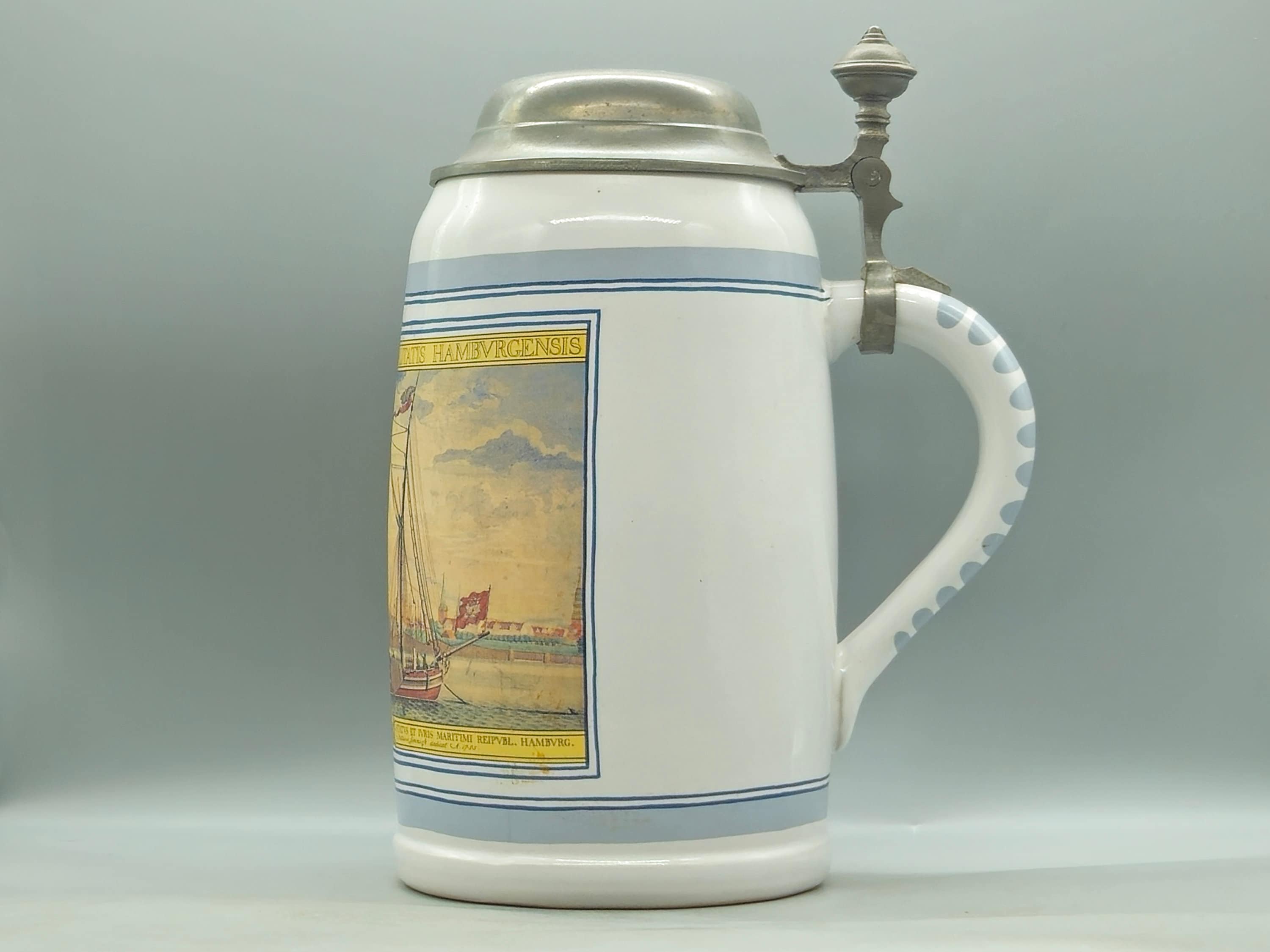 レトロ ドイツ製 RASTAL 蓋付きビールジョッキ 箱付き 3個セット