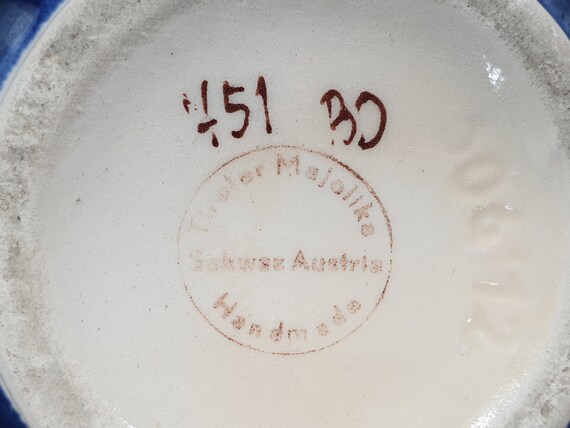 ヴィンテージ Schwaz Keramik オーストリア 花飾り付き花瓶