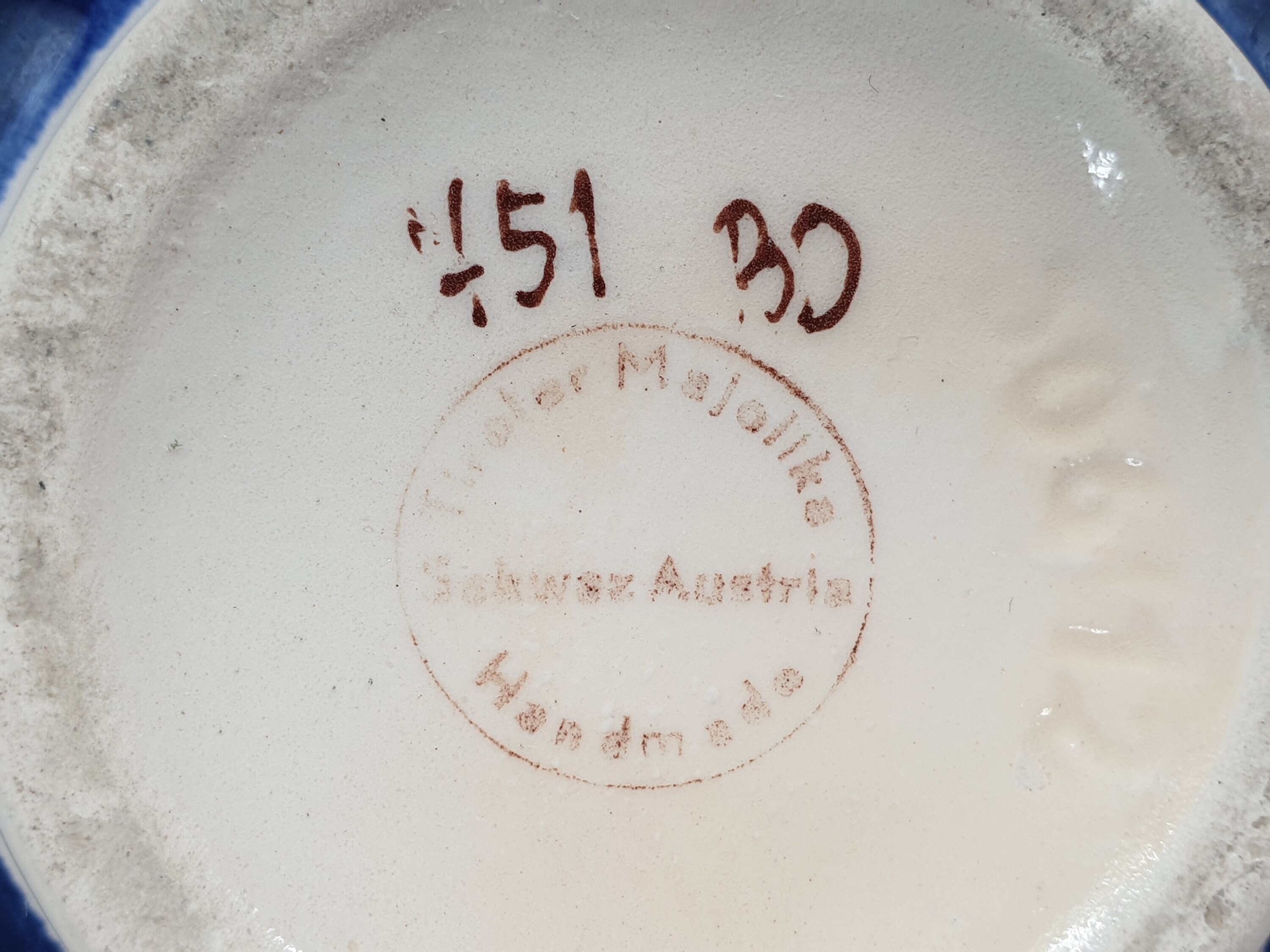 ヴィンテージ Schwaz Keramik オーストリア 花飾り付き花瓶