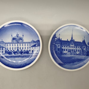 1950 par de porta-copos Royal Copenhagen Dinamarca | Nº 30/2010 e Nº 326/2010 | Porcelana Escandinava Vintage