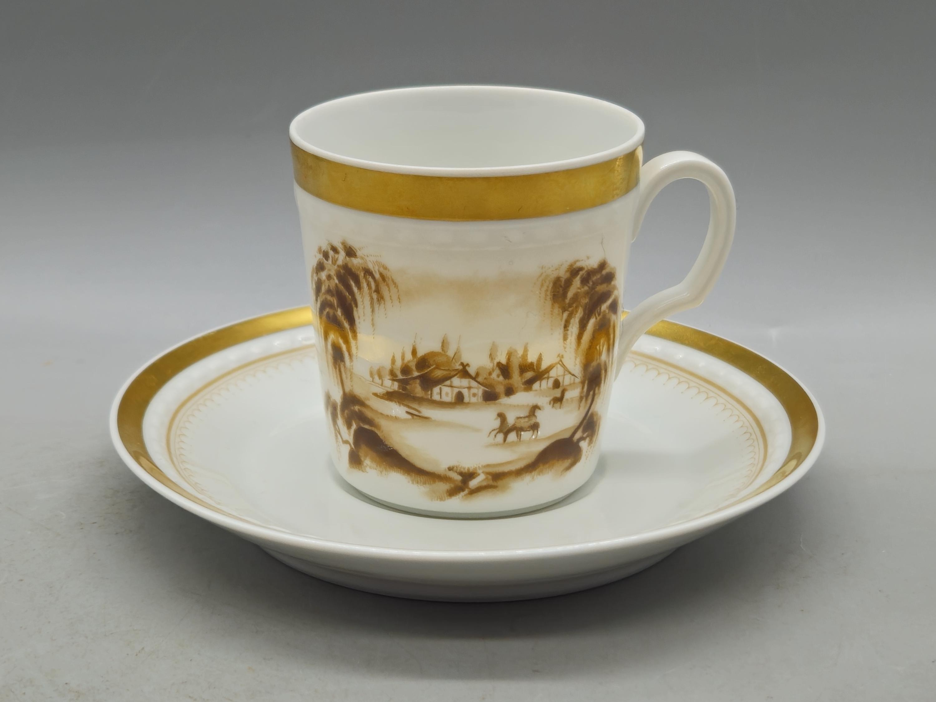 FURSTENBERG プレート 3枚セット 白磁 ドイツ製 1980s Fürstenberg Germany Porcelain Espresso Coffee Cup & Saucer