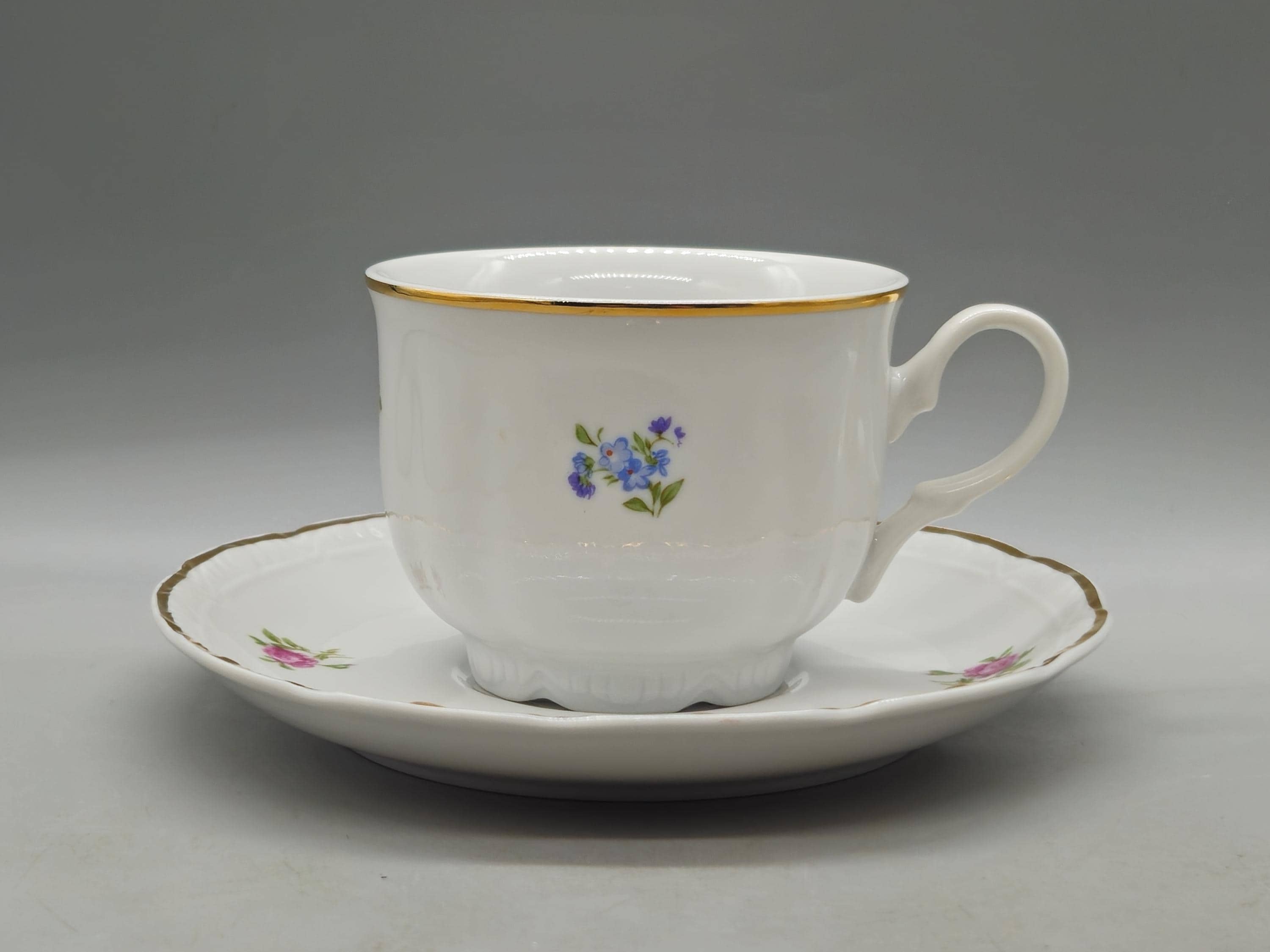 ルーマニア APULUM社 陶器 シュガーポット コーヒー ソルト ペッパー Vintage Apulum Alba Iulia Romania Porcelain Cup & Saucer Plate