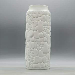 Jarrón de porcelana bisqué Alboth & Kaiser de la década de 1970 / Cerámica alemana vintage