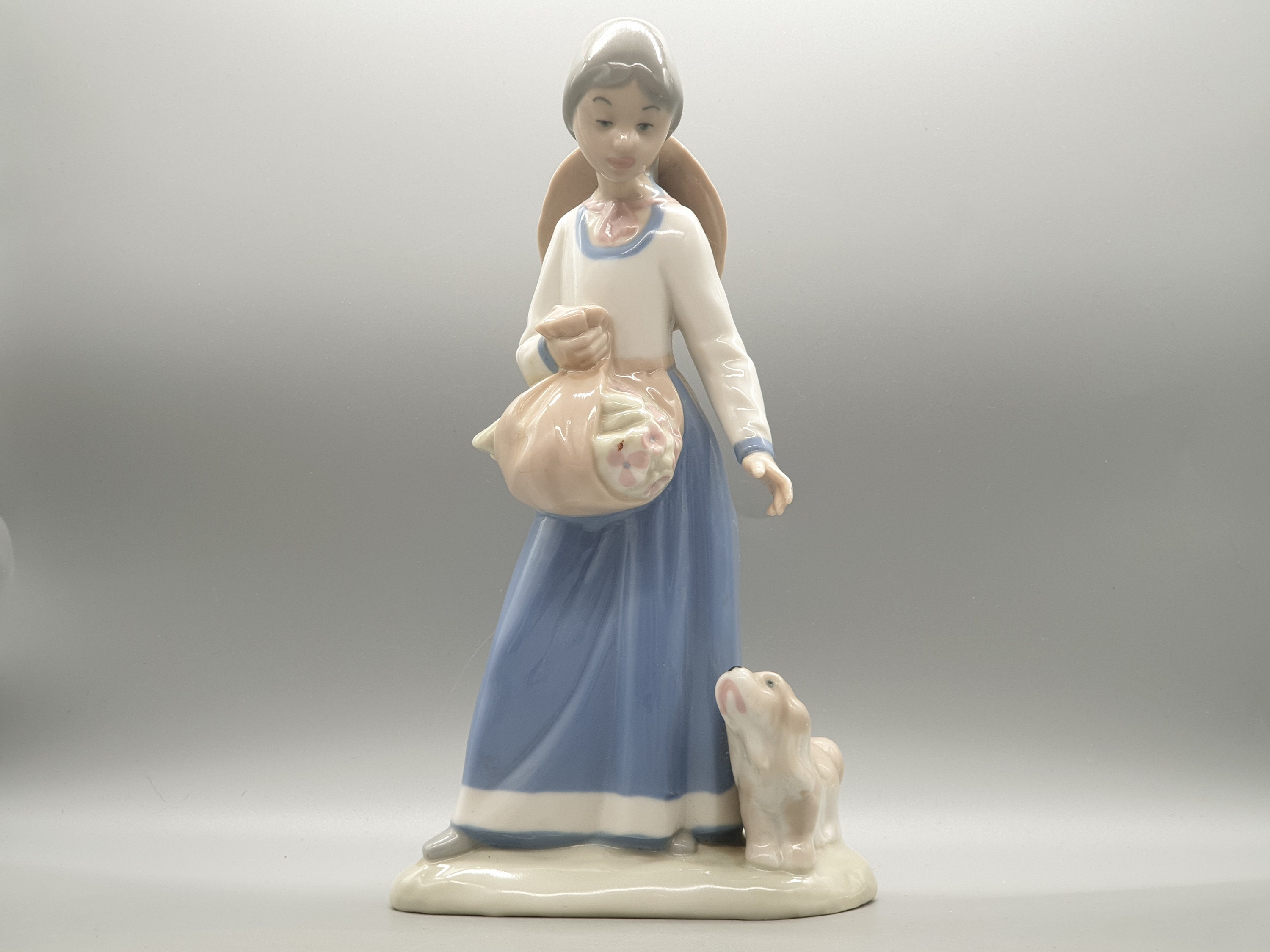 たか　REX　VALENCIA【白馬に乗る貴婦人】3　リアドロ 　Ｌ495 Vintage REX Valencia Figurine of Woman With Dog | Vintage Spanish