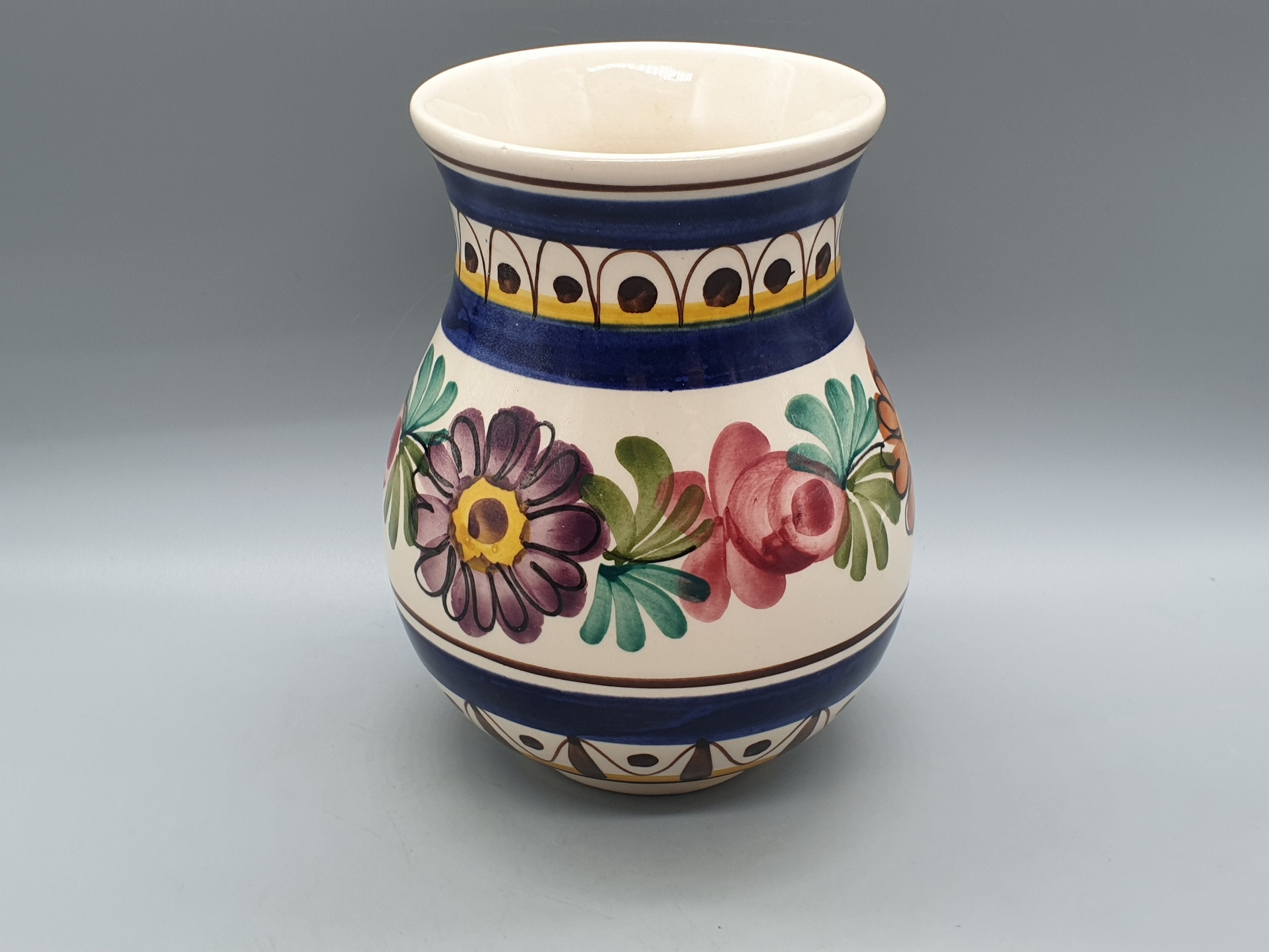 ヴィンテージ Schwaz Keramik オーストリア 花飾り付き花瓶