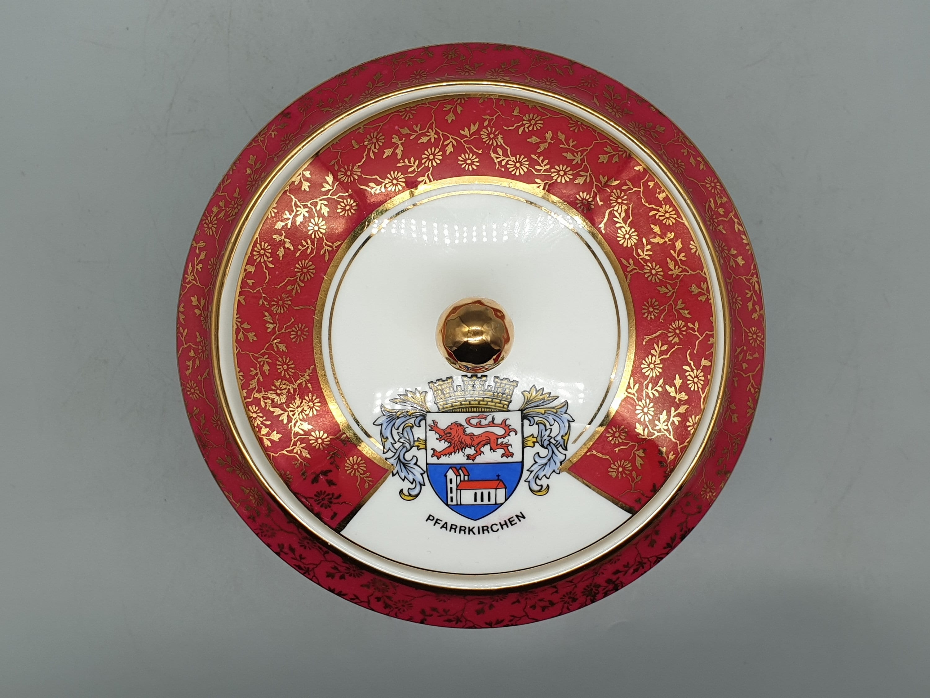 1950 年代 ユリウス エーデルシュタイン ドイツ製 脚付き蓋付き容器