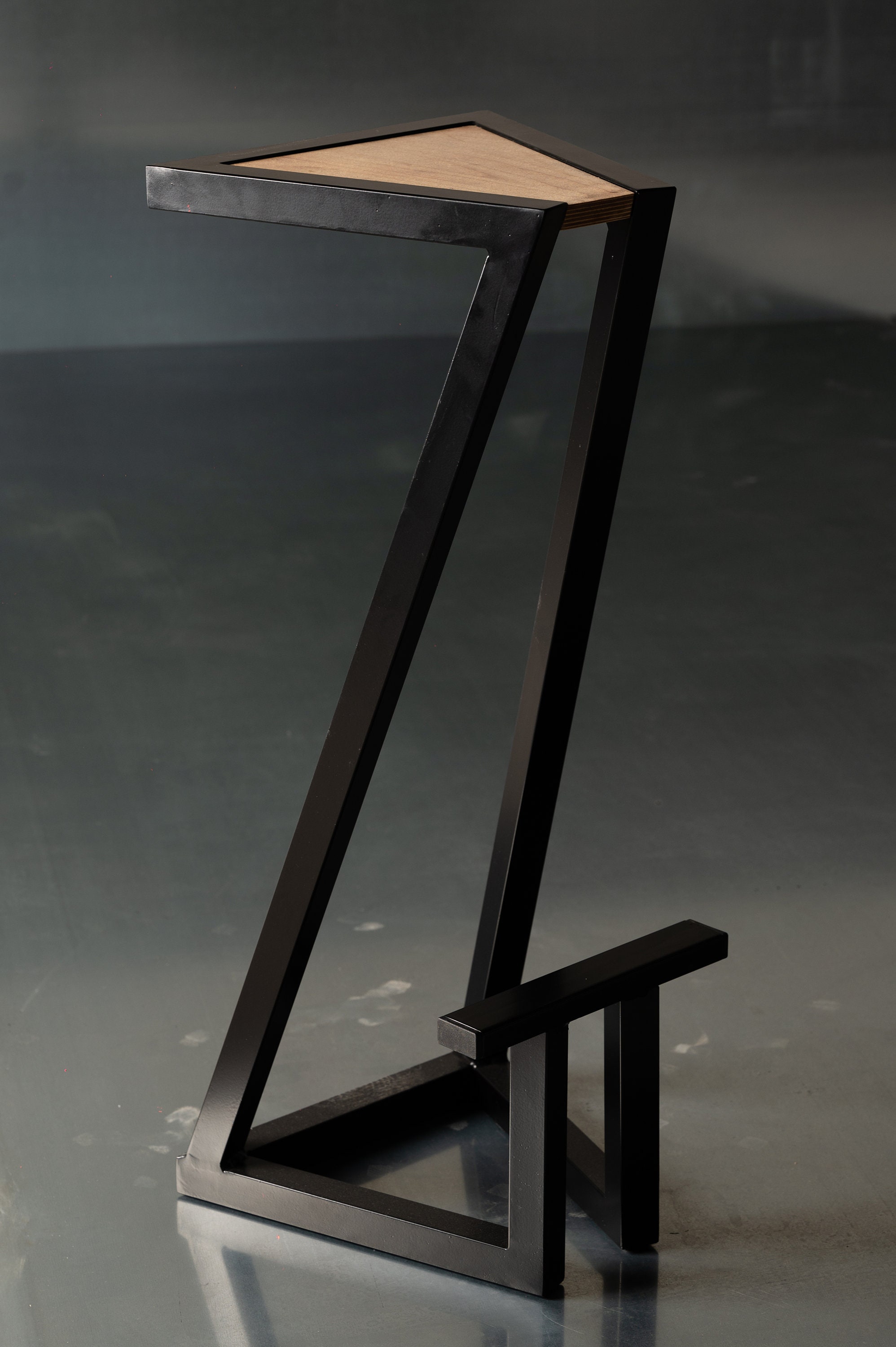 Handmade Metal and Wood Bar Stool for Modern Industrial Etsy