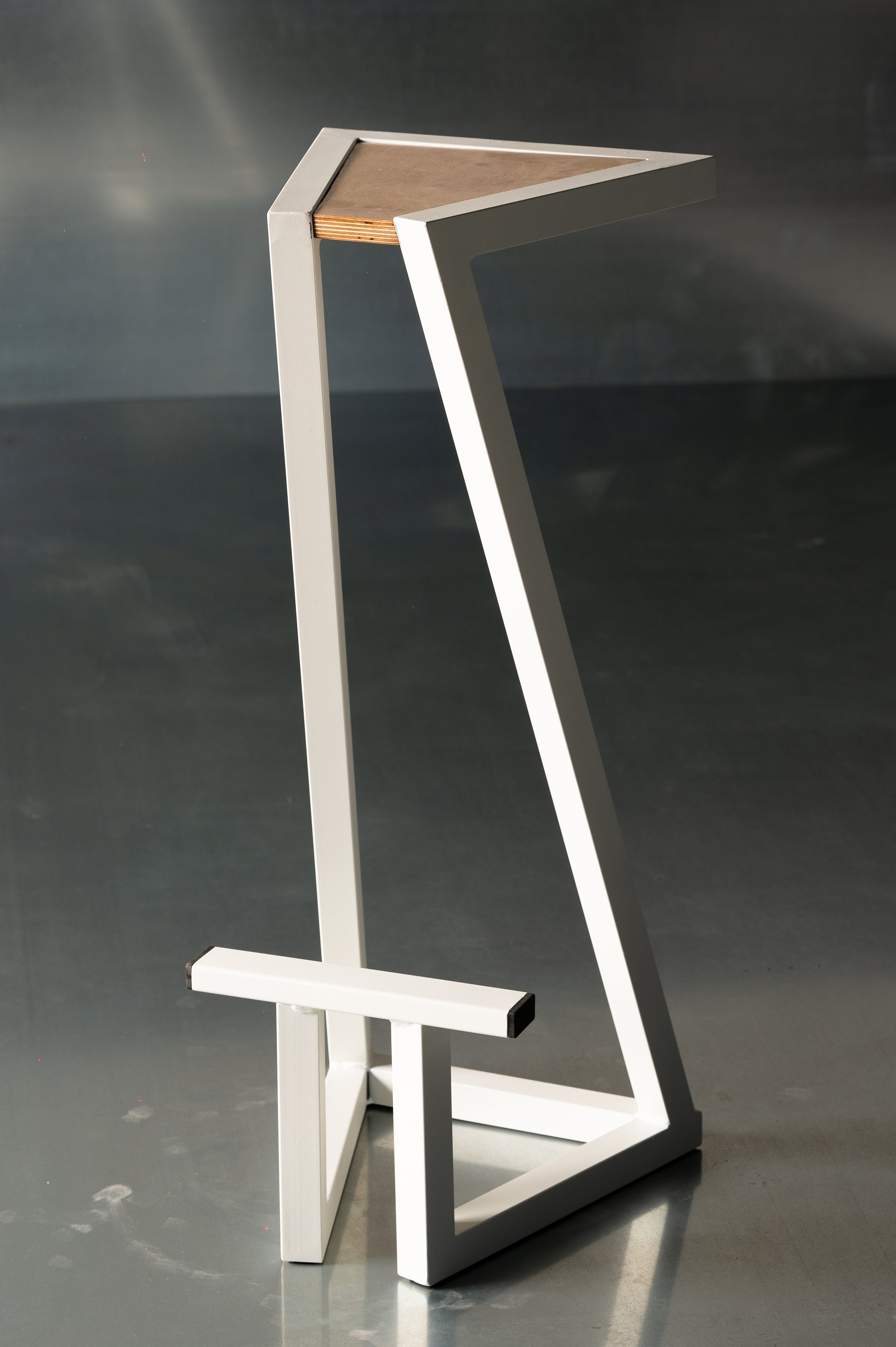 Handmade Metal and Wood Bar Stool for Modern Industrial Etsy