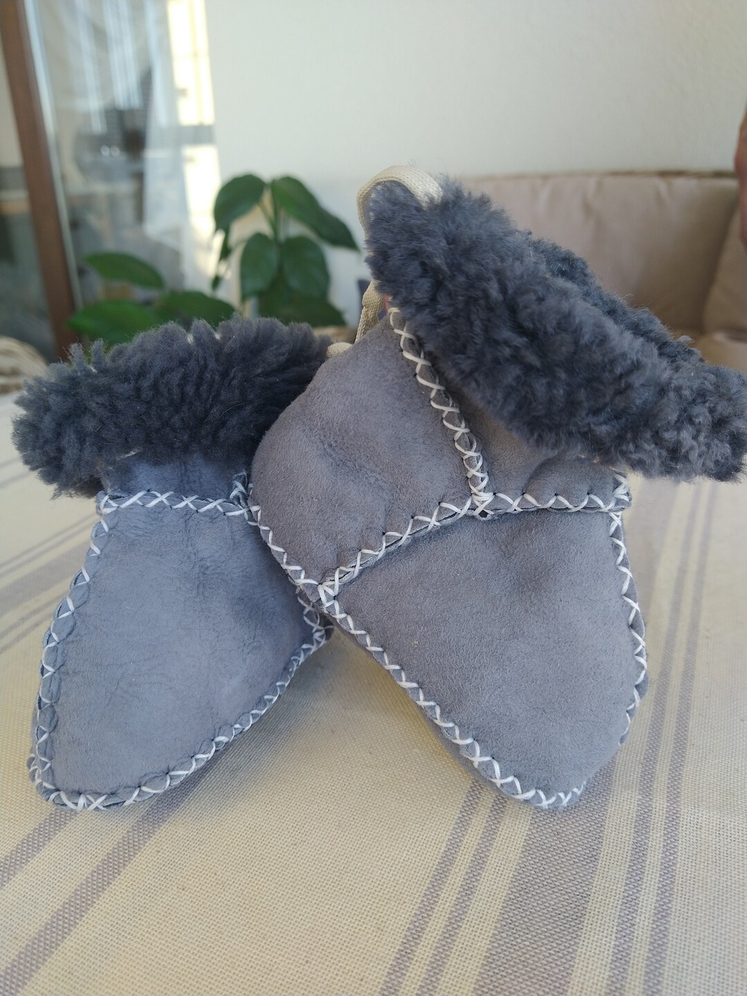 sheepskin booties for babies