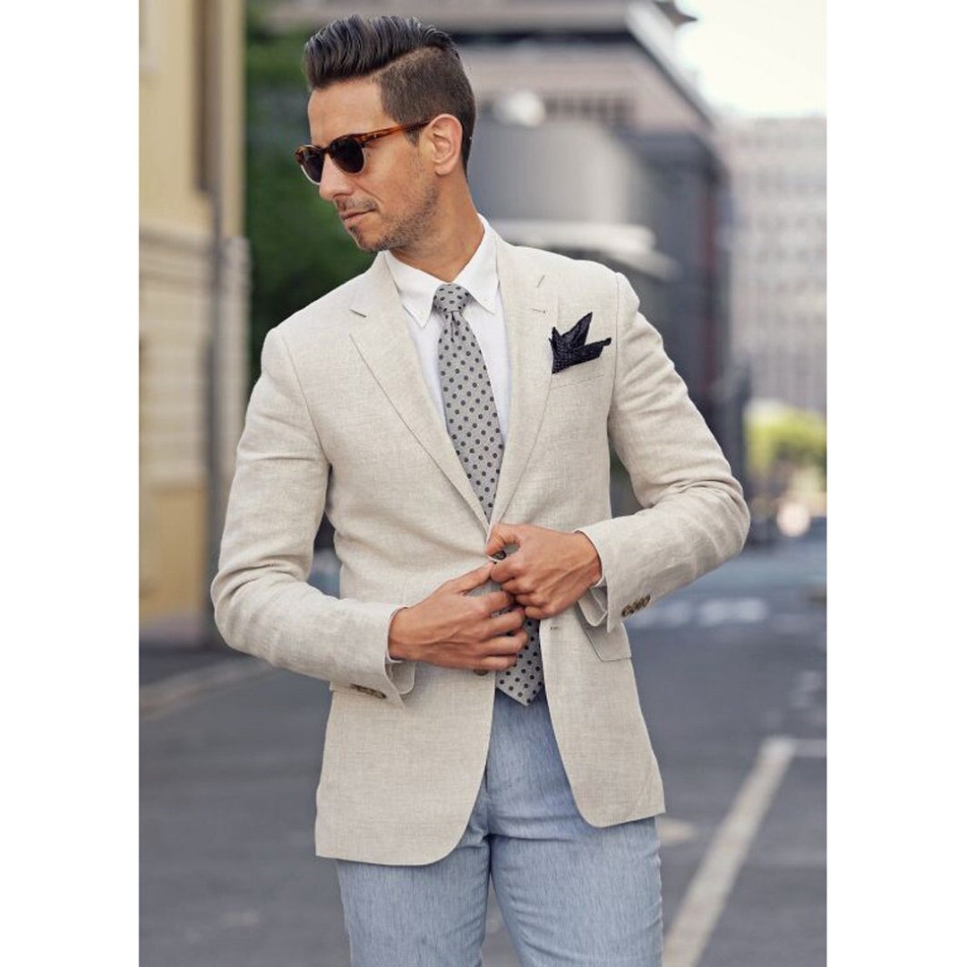 MEN LINEN BLAZER Linen Blazer for Men Linen Blazer Men - Etsy