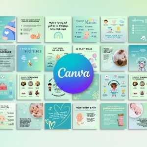 Puede incluir: Una colección de 16 plantillas de historias de Instagram coloridas para padres de bebés y niños pequeños. Las plantillas presentan ilustraciones de bebés y niños pequeños, y texto sobre temas como el masaje para bebés, las técnicas de calma y cómo hablar con los niños pequeños.
