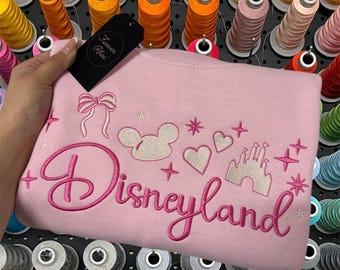 Sudadera bordada de Disneyland, estilo coqueto