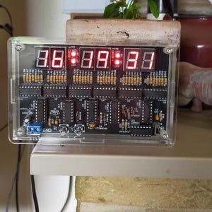 Clock digital DIY - kit - construction kit - to solder and assemble yourself