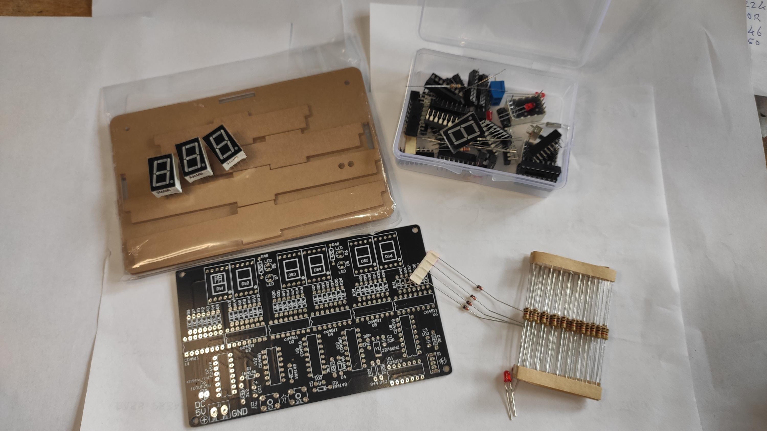 Clock Digital DIY - Kit - Construction Kit - to Solder and Assemble ...
