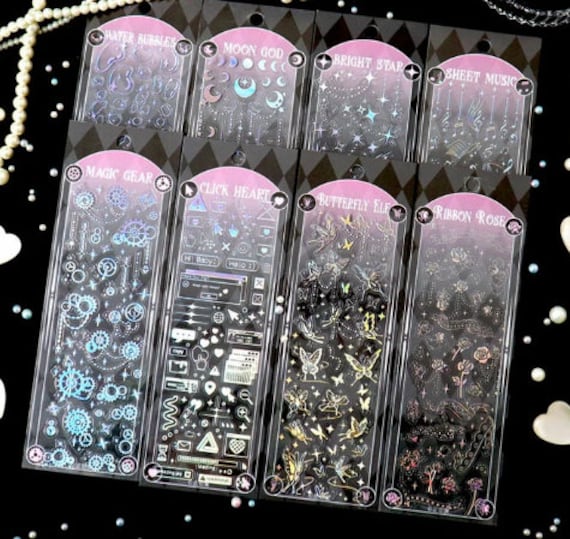 Bling Bling Rose Deco Stickers, Kpop Photo Card Deco Sticker, Polco Deco  Sticker Sheet 