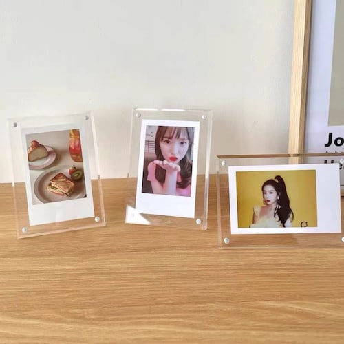 KPOP Acrylic Clear Photocard Photo Frame Stand Etsy UK