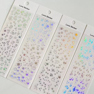 Kpop Polco Deco Sticker Holographic Holo Silver Clear 1 PC 1 - Etsy