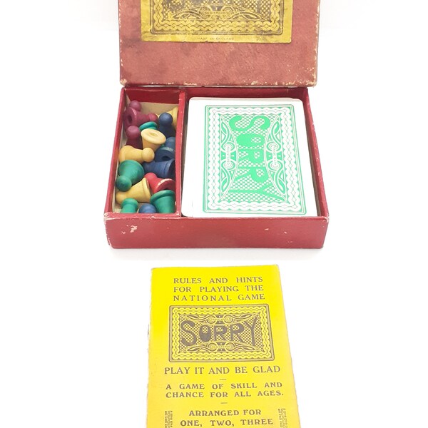 1930s Sorry Game Etsy