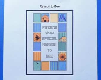 Bee Cross Stitch - Finding That Special Reason to Bee Sampler