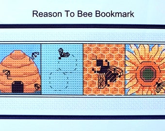 Bee Cross Stitch (Bookmark) - Reason to Bee Bookmark