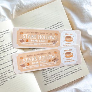 SH Book Club Bookmark | Book Club Ticket Bookmark | Cute Fall Bookmark | Autumn Festival Bookmark | Fall Festival Book Club