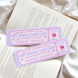 Hot Ghouls Leseverein | Buch Club Lesezeichen Lesezeichen | Niedliches Lesezeichen Halloweens | Heiße Girls lesen | Buchklub Lesezeichen