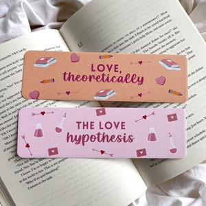 The Love Hypothesis Inspired Bookmark | Love Theoretically | Cute Bookmark | Book Gift | Romance Book Lover