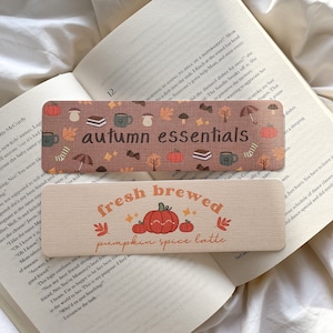 Pumpkin Bookmark | Autumn Essentials Bookmark | Fall | Cosy Season Bookmark | Bookish | Book Lover | Pumpkin Spice Latte | Halloween