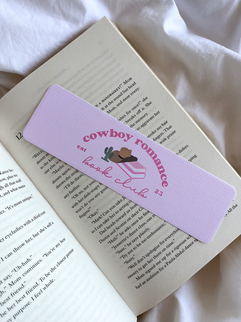 Cowboy Romance Book Club Bookmark | Cowboy Romance Era | Romance Reader ...