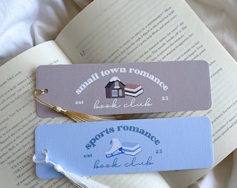 Romance Bookmarks | Small Town Romance | Sports Romance Era | Book Club Bookmarks | Romance Era | Book Lovers