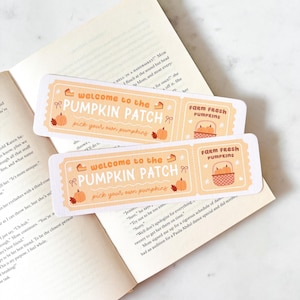 Pumpkin patch bookmark Autumn Cosy Vibes