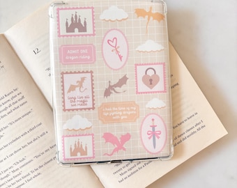 Fighting Dragons With You Ereader Insert | Ereader Case | Girly Pop Kindle Sleeve | Fantasy Readers | Kindle Insert | Romantasy Insert