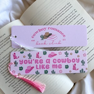 Cowboy Romance Book Club Bookmark | Cowboy Romance Era | Romance Reader | Book Lovers Bookmark | Cowboy Like Me Taylor Lyrics | Romance Era