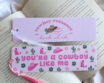 Cowboy Romance Book Club Bookmark | Cowboy Romance Era | Romance Reader | Book Lovers Bookmark | Cowboy Like Me | Romance Era