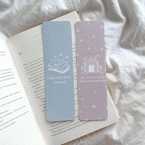 Evermore Themed Bookmarks - 2 Designs -  Evermore | Long Story Short | Tis The Damn Season