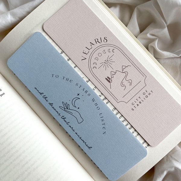 Velaris Bookmark | Night Court Bookmark | Fantasy Bookmark | Rhys Fae | To The Stars Who Listen Quote