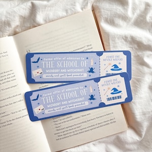 School of Wizardry Bookmark | Magical Fantasy Bookmark | Romantasy Book Club Bookmark