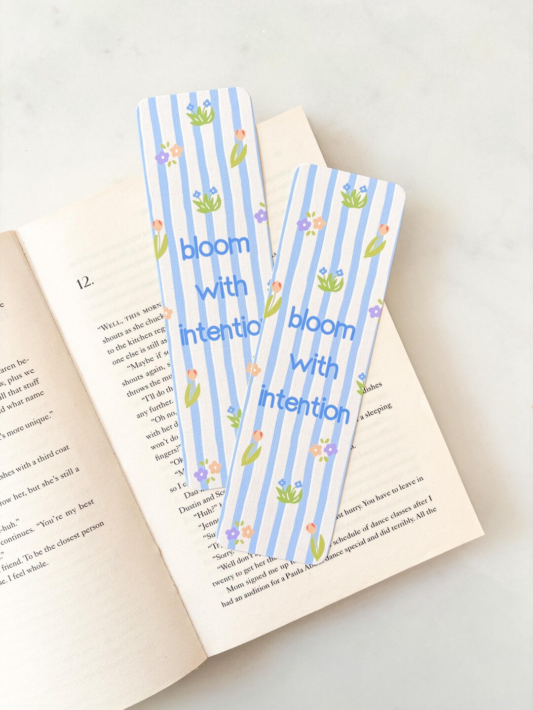 Bloom With Intention Bookmark | Tulips Bookmark | Cottagecore Farm ...