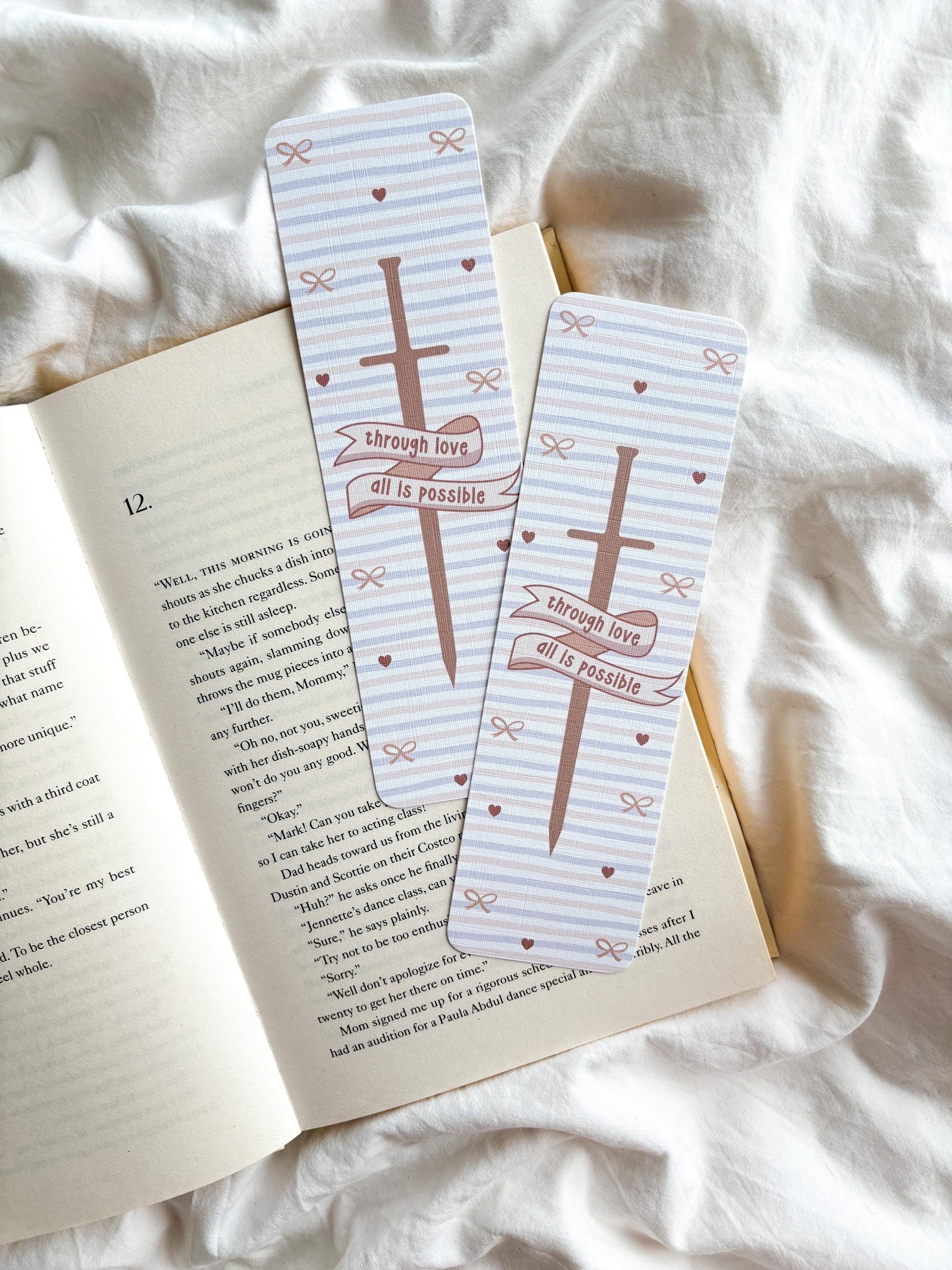 Through Love All Is Possible Bookmark | Crescent City Bookmark | Fantasy Bookmark | Romantasy Bookmark | Galathynius Aelin Bookmark | ToG