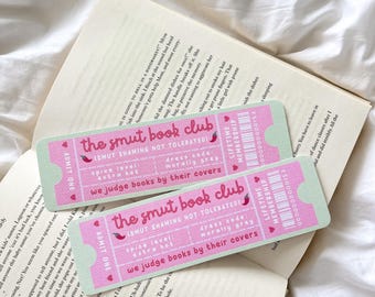 The Smut Book Club Bookmark | Book Lover Bookmark | Cute Bookmark | Smutty Bookclub | Bookish Gift | Spicy Romance Lover | Romance Era