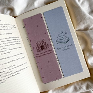 Evermore Themed Bookmarks - 2 Designs - Inspired by Evermore Album | Long Story Short | Tis The Damn Season
