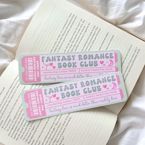 Fantasy Romance Book Club Bookmark | Romantasy Bookmark | Fantasy Reader | Book Lover | Bookish Gift