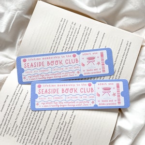 The Seaside Book Club Lesezeichen | Lesezeichen Sommer | Buchen Sie Club-Karte | Ein Lesezeichen zugeben | Niedliches Lesezeichen Buchliebhaber Lesezeichen