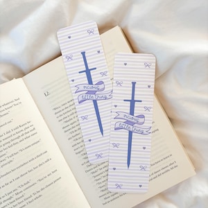 Vicious Little Thing Bookmark | Powerless Series Bookmark | Romantasy Bookmark | Fantasy Sword Book | Coquette Sword | Kingdom of Ilya