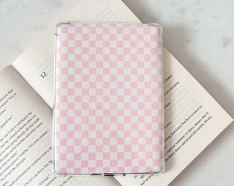 Funda para Kindle con estampado de cuadros rosas, funda ...