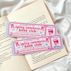 Spicy Romance Lesezeichen Lesezeichen | Buch Club Lesezeichen Lesezeichen | Bücherwurm Lesezeichen | Ein Lesezeichen zugeben | Romance Club Lesezeichen | Girly Mädchen